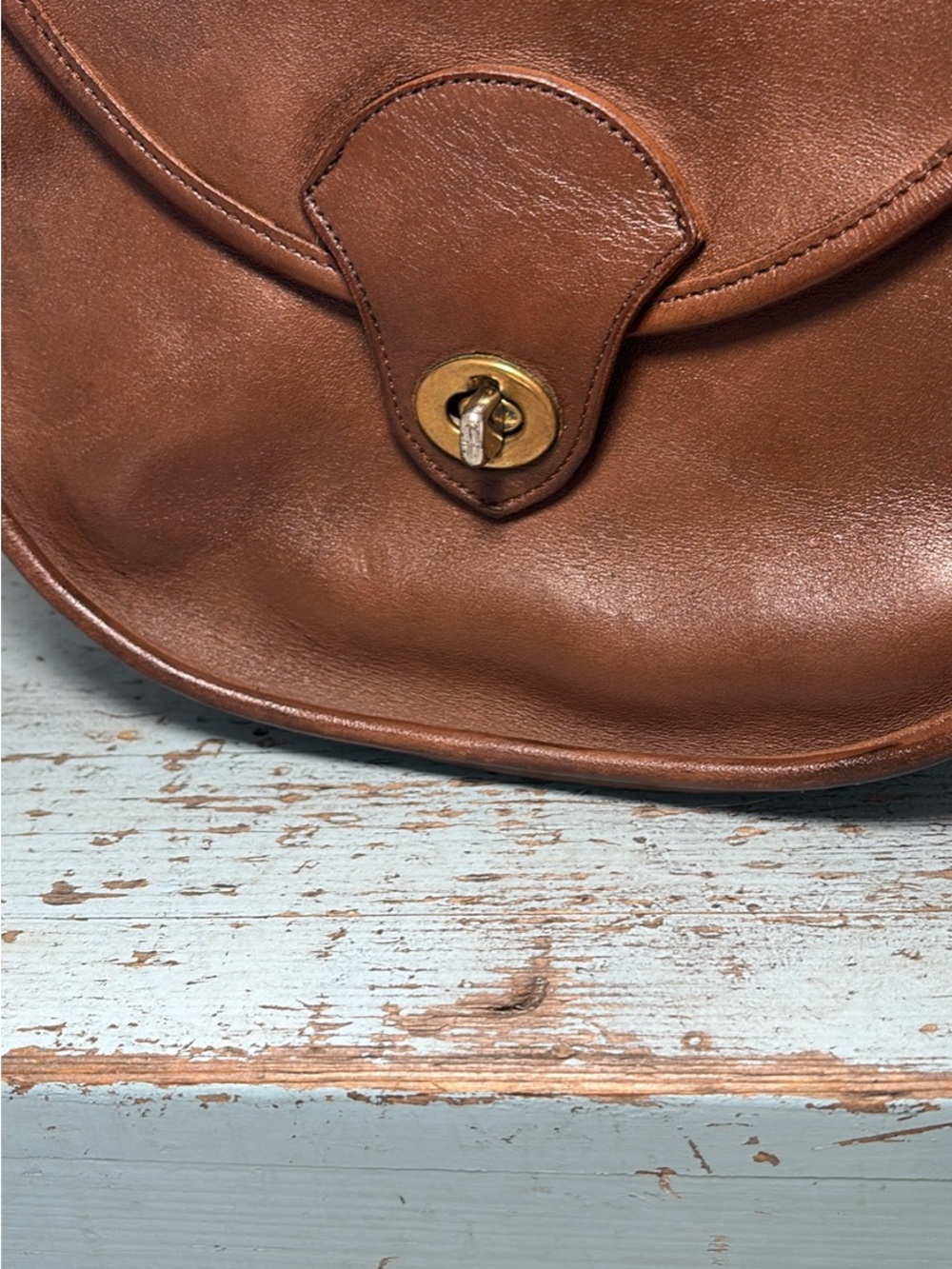 Classic Brown Leather Crossbody Bag